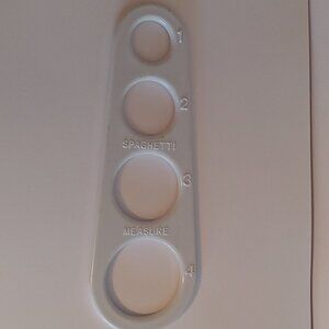 Spaghetti Measure Tool White Plastic 1 - 4 portions